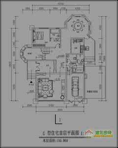 欧式房屋设计图 150平方米欧式豪华二层房屋设计图,12X16米32万,编号：J239