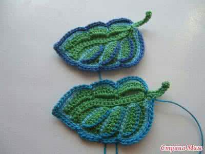 爱尔兰钩针花边图解 爱尔兰花边钩针：一片美丽的叶子