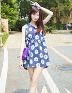 优雅连衣裙 优雅连衣裙 蓝色连衣裙清新优雅搭配 夏末回归清纯本色