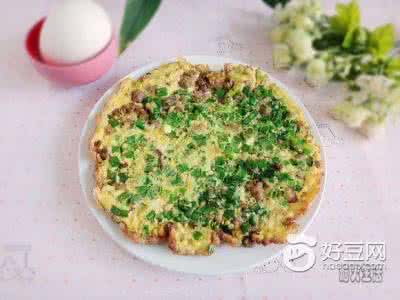 香葱肉末大饼 香葱肉末煎鹅蛋