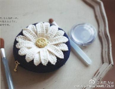 雏菊毯子的钩法图解 雏菊零钱包的钩法图解