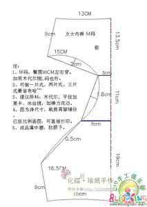 女士内裤简易裁剪图 女士内裤裁剪图大全