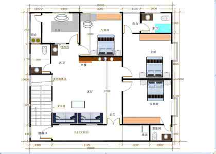 自建房户型图 自建房户型图 80%的网友喜欢这套二层户型，建房你会选择吗