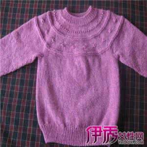 圆肩毛衣的织法 【童装系列】儿童圆肩毛衣的织法