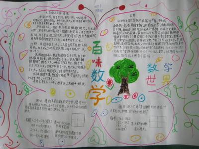 趣味数学手抄报六年级 六年级暑假数学手抄报 百味数学