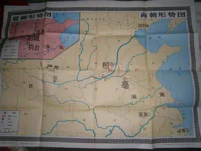 夏朝商朝与西周 夏朝地图 商朝地图