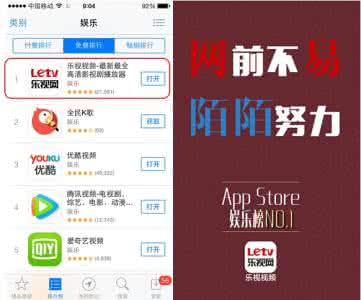 亲爱的翻译官 乐视视频凭《亲爱的翻译官》登顶APP Store排行榜首位 全生态化反成绩喜人