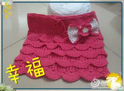 儿童粉色公主裙 【棒针教程】儿童粉色蛋糕裙