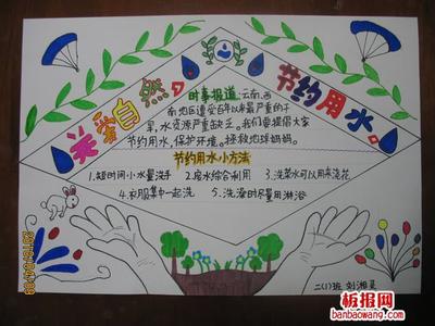 节约用水手抄报资料 节约用水手抄报资料：木无本必枯，水无源必竭