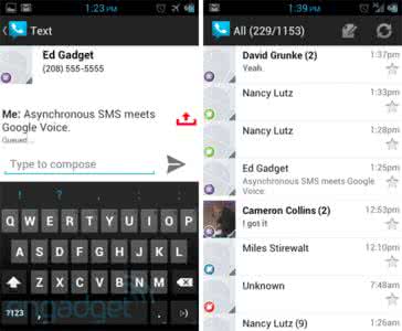 异步传输 Android版Google Voice更新 支持短信异步传输