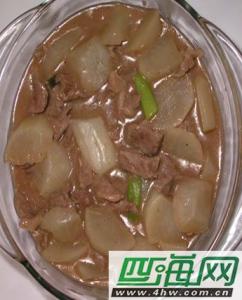 暖心暖胃 牛肉片炒萝卜  暖胃有暖心