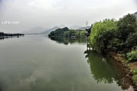 浙江萧山湘湖 浙江萧山 湖光水色烟雨湘湖