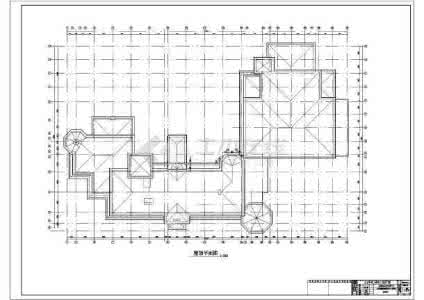 培训中心建筑设计方案 某3层框架仿古接待中心建筑设计方案图