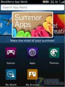 黑莓应用市场 应用：黑莓应用市场App World 3.0测试抢先看