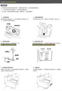 榻榻米拉手安装说明图 坐便安装说明图