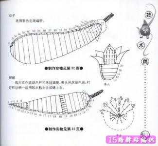 钩针编织包包视频教程 【钩针教程】果蔬钩织图解