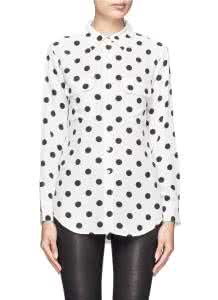 波点衬衣 波点衬衣 时尚波点衬衫搭配技巧 波点设计元素全面来袭