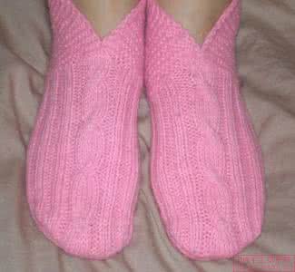 大人毛线袜的织法图解 迷你毛线袜的织法 毛线袜编织图解