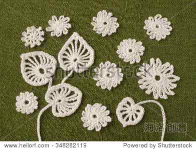 毛线编织花边棒针叶子 多款叶子花与花边的编织