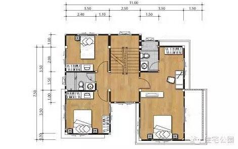 新农村自建房设计图 新农村自建房11米X8.5米，纯干货推荐！