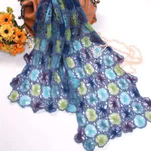 漂亮的钩针毯子图解 多姿多彩钩针毯