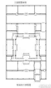 三进四合院平面图尺寸 三进四合院平面图