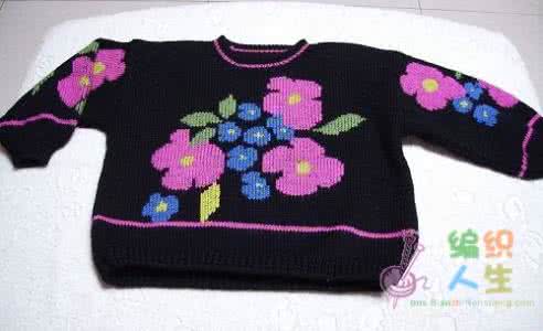 毛线绣花针法视频教程 【毛衣上绣花教程】漂亮毛线绣花，你也来试试