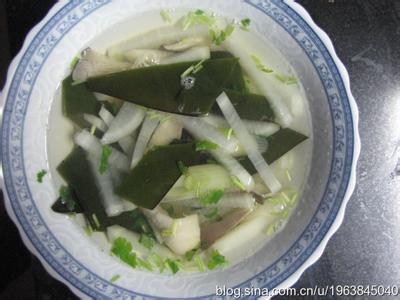 海带萝卜汤 海带萝卜汤 糖尿病食谱 海带萝卜汤