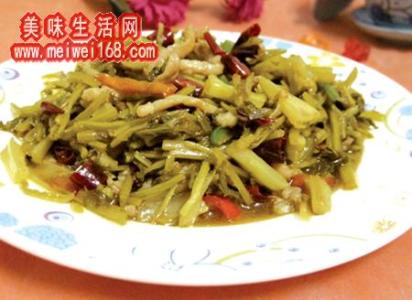 雪菜炒肉丝 肉丝炒雪菜：仅以此文献给为我家餐桌付出一生的咸菜