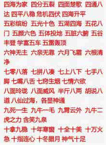 数的成语有哪些 数的成语