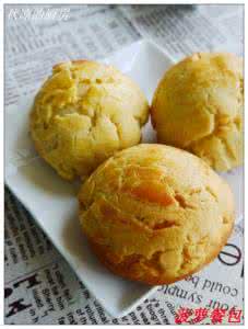 菠萝包 自己做健康早餐包——菠萝包