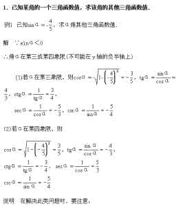 高考数学百大经典例题 高考数学百大经典例题——同角三角函数的基本关系式