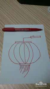 红灯笼简笔画 灯笼简笔画 红灯笼怎么画-儿童简笔画