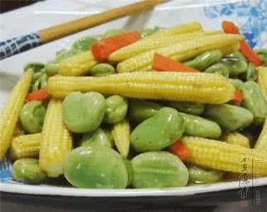玉米笋 素食推荐：蚕豆玉米笋