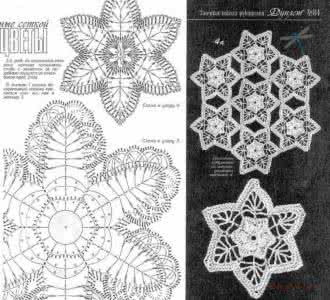 德国爱尔兰花钩针图解 爱尔兰花图解（26）