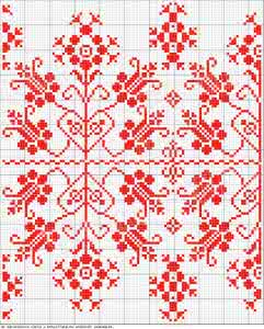 祖母方格毯子花样图解 方格花图解（98）