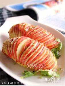 加州.火腿薯 爆吧葱 火腿黑椒风琴薯——私厨里的密制西餐