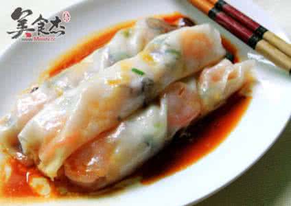 鲜虾肠粉 【详图细解】鲜虾香菇肠粉的做法