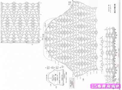 钩针领子图解 各种领子和腋窝的钩法图解|钩针花样图解