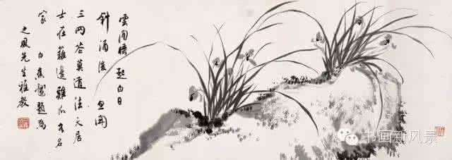 白蕉画兰 白蕉写兰,风神自远!