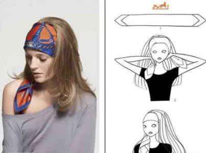 头巾的系法图解 头巾的系法 超创意头巾的新系法