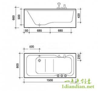 浴缸高度一般为多少 一般浴缸高度是多少