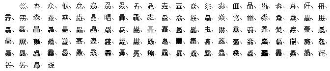 三个龟字叠字怎么读音 36个四叠字，你知道读音么