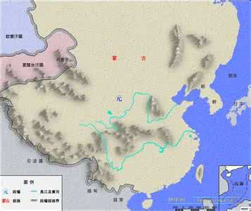 元朝疆域图最大时 中国历史上疆域最大的王朝--元朝