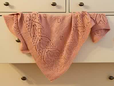 棒针编织婴儿毯 棒针婴儿毯及小童开衫----“Tulips”