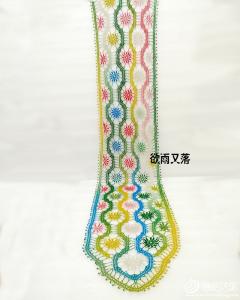 钩针开衫门襟花边 清新的浅蓝色比利时花边裙式钩针衫,女士春夏编织,快乐编织论坛