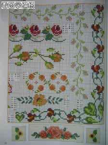 毛衣十字绣简单图案 一组漂亮的毛衣十字绣图案