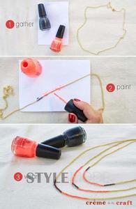 皮革手工制作 时尚大气的皮革金属片项链DIY手工制作图解教程