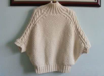 蝙蝠短袖衫编织图解 几款编织蝙蝠袖短衫（图解）