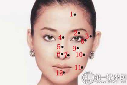 面相痣图解 面相：女人面部十二颗痣与感情婚姻